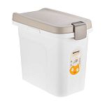 Контейнер для корма ЮММИ 18л герметичный Капучино (упаковка 4 шт.)