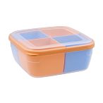 Контейнер для СВЧ 2,2л квадратный (менажница) (упаковка 18 шт.)