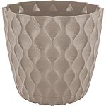 Горшок для цветов InGreen Wave с дренажной сеткой и съемным поддоном 0,65л,D115мм французский платан