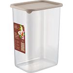 Банка для сыпучих продуктов Sugar&Spice Vanilla прямоугольная 2л с гибкой крышкой латте (упаковка 8