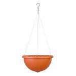 Горшок-кашпо Джулия 8л (с подвесом-трос)(коричневый) (упаковка 17 шт.)