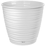 Горшок для цветов Saffron D267мм, 9,1л с поддоном (белый) (упаковка 9 шт.)