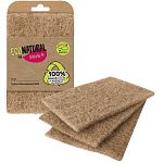 Губки абразивные ЭКО Натурал 3шт. YORK (упаковка 53 шт.)