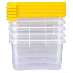 Контейнеры набор для продуктов 5шт Квадро, Каскад 0,2л (упаковка 48 шт.)