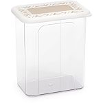 Банка для хранения сыпучих продуктов Эстетика 2,2л прямоугольная, Бело-бежевый (упаковка 12 шт.)