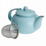 Заварочный чайник с фильтром : 600мл ,голубой(24)