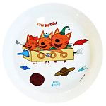 Детская тарелка ТРИ КОТА , 450мл (упаковка 10 шт.)