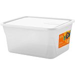 Контейнер для продуктов Sugar&Spice Honey 0,9л прямоугольный белый зефир (упаковка 20 шт.)