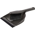 Щетка-сметка с совком Spin&Clean Rock'n'Roll, с кромкой, антрацит (упаковка 8 шт.)