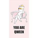 Конверт для денег Dream Cards You are qween (холст, кошка в короне) ЛХ-0 (упаковка 10 шт.)