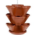 Каскад для цветов 3 терракот