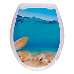 Сиденье для унитаза с рисунком (10) Лазурный берег (упаковка 10 шт.)