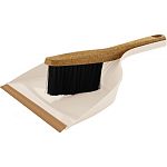 Щетка-сметка с совком Wood, с кромкой, сливочный/бук (упаковка 8 шт.)