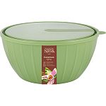 Салатник Sugar&Spice Vanilla с крышкой 1,7л фисташка (упаковка 18 шт.)