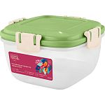 Контейнер для продуктов Sugar&Spice Barberry герметичный 0,35л квадратный фисташка (упаковка 18 шт.)