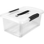 Ящик для хранения Keeplex Vision с защелками и ручкой 7л 35х23,5х14,8см прозрачный кристал