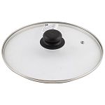 Крышка с ручкой стеклянная 24см., с метал/обод, паровыпуск