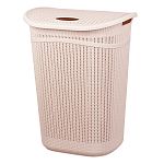 Корзина для белья ВЯЗАНИЕ 55л чайная роза (упаковка 5 шт.)