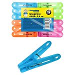 Прищепки MINI 5.4см набор 12шт Мамонтенок чистолюб (60/120) (упаковка 60 шт.)