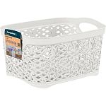 Корзинка для хранения Keeplex Fiori с ручками 3,3л 23,6х17,6х12,6см белое облако (упаковка 18 шт.)