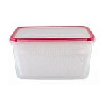 Контейнер с сеткой Экстра лок L 3,3л Красный (упаковка 8 шт.)