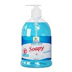 Мыло жидкое 500мл Soapy антибактериальное с дозатором