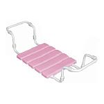 Сиденье в ванну розовое 37х30см ширина ванны от 45 до 75 см, до 160 кг