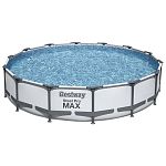 Бассейн каркасный круглый 427*84 см, 10220 л, Steel Pro Max 56595 (с ф-насосом) Bestway