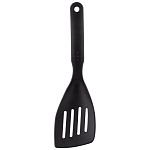 Лопатка с отверстиями малая (черный нейлон), CUOCO, 28*8 cм (упаковка 24 шт.)