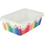 Лоток для мелочей Keeplex Trendy с крышкой большой 20,4х14х7см Карандашница (упаковка 40 шт.)