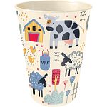 Стакан 280мл с декором (светло-бежевый) (упаковка 36 шт.)