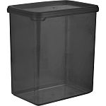 Банка для сыпучих продуктов Plast Team BLACK 1,1л прямоугольная (упаковка 10 шт.)