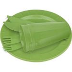 Набор для пикника Sugar&Spice Vanilla на 2 персоны (8 предметов) фисташка (упаковка 8 шт.)