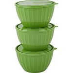 Набор салатников Sugar&Spice Vanilla с крышками (3х0,6л) фисташка (упаковка 27 шт.)