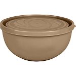 Салатник Plast Team Galaxy с крышкой 0,55л 134х131х70 мм шоколадный мокко (упаковка 45 шт.)