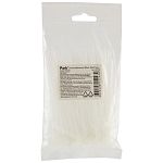 Хомут-стяжка нейлон, 100шт, 100х2,5мм, белый (упаковка 25 шт.)