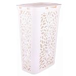 Корзина для белья Leaves 40л 440х275х635мм (молочный)