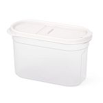 Емкость для сыпучих продуктов Космо 1,2л, с клапаном, Белый (упаковка 12 шт.)