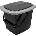 Ведро гигиеническое 16л черный (упаковка 7 шт.)