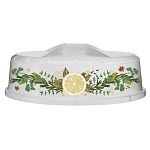 Крышка для холодильника и микроволновой печи с декором диаметр 240 мм, Бесцветный (упаковка 24 шт.)