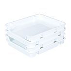 Набор лотков для заморозки продуктов 4 шт., Белый