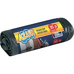Мешки для мусора с тесьмой AZUR чёрные 35л (20шт.) (упаковка 24 шт.)