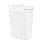 Корзина д/белья Элемент 30л узкая, Белый (упаковка 4 шт.)