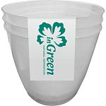 Набор горшков для пикирования рассады InGreen 3шт., 1,4 л, прозрачный