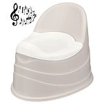 Горшок детский музыкальный, Светло-бежевый (упаковка 4 шт.)