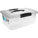 Ящик для хранения Keeplex Vision с защелками и ручкой 7л 35х23,5х14,8см прозрачный кристал (упаковка