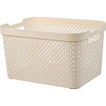 Корзина для хранения Plast Team STOCKHOLM, 15 л молочный туман (упаковка 5 шт.)