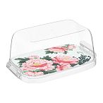 Масленка Bergamo с декором Сад пионов (бесцветный) (упаковка 16 шт.)