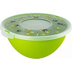 Миска с крышкой Fresh олива 4л