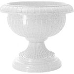 Вазон на ножке большой D 395 мм мраморный (упаковка 4 шт.)